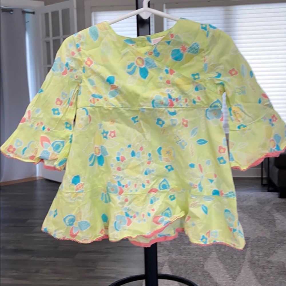 Janie and Jack Green Dress 12-18 Months